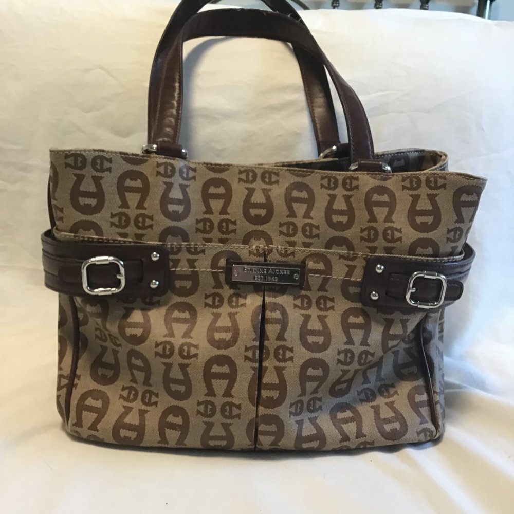 Etienne Aigner Signature Logo Satchel Bag
